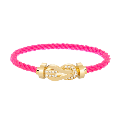 [Stars Jewelry]CHANCE LARGE 8 FIGURE BUCKLE HALF DIAMOND BRACELET GOLD