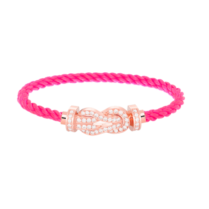 [Stars Jewelry]CHANCE LARGE 8 FIGURE BUCKLE FULL DIAMOND BRACELET ROSE GOLD
