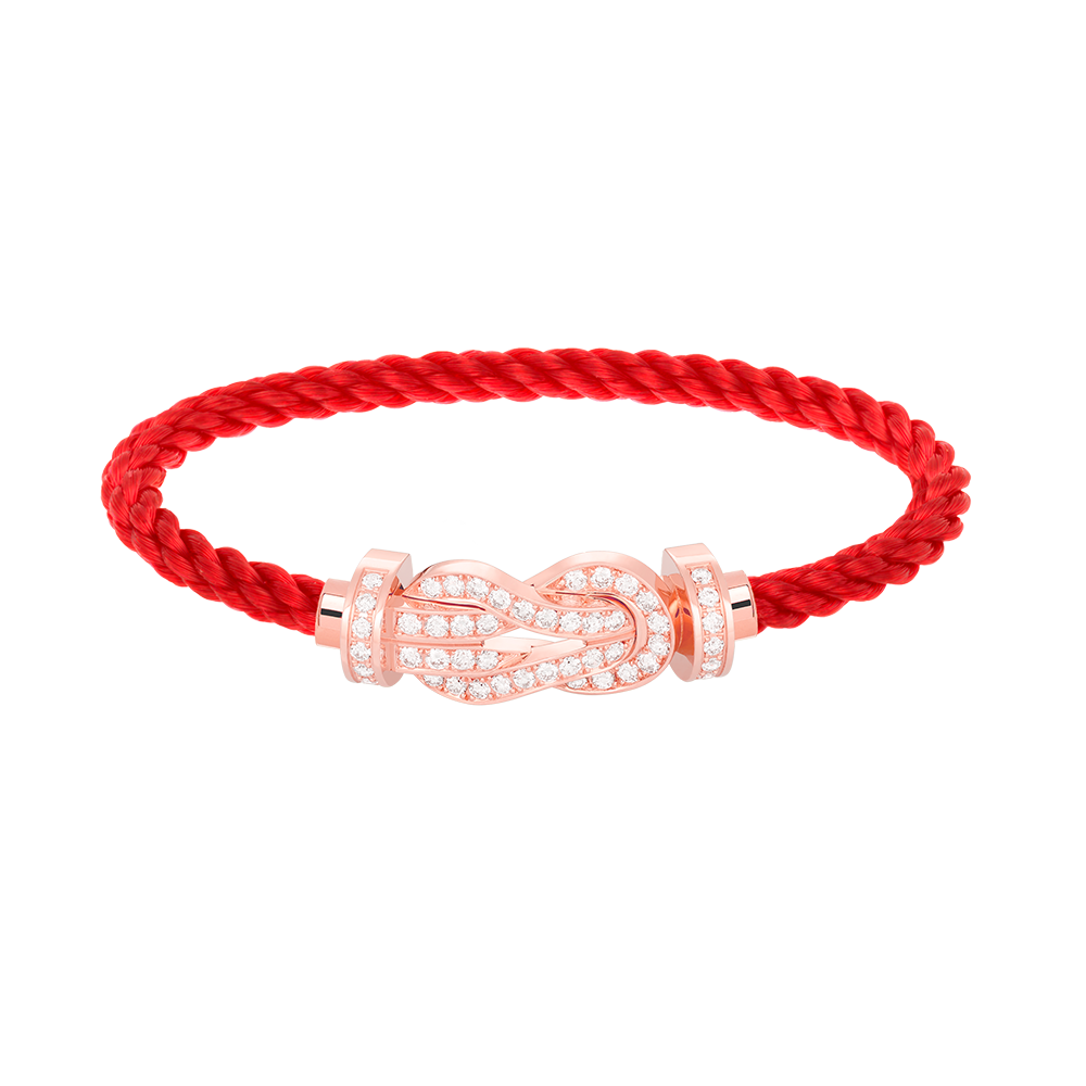 [Stars Jewelry]CHANCE LARGE 8 FIGURE BUCKLE FULL DIAMOND BRACELET ROSE GOLD