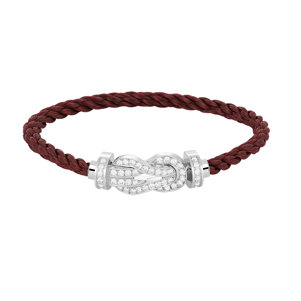 [Stars Jewelry]CHANCE LARGE 8 FIGURE BUCKLE FULL DIAMOND BRACELET SILVER