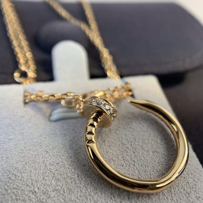 [Stars Jewelry]JUSTE NECKLACE PINK GOLD DIAMONDS