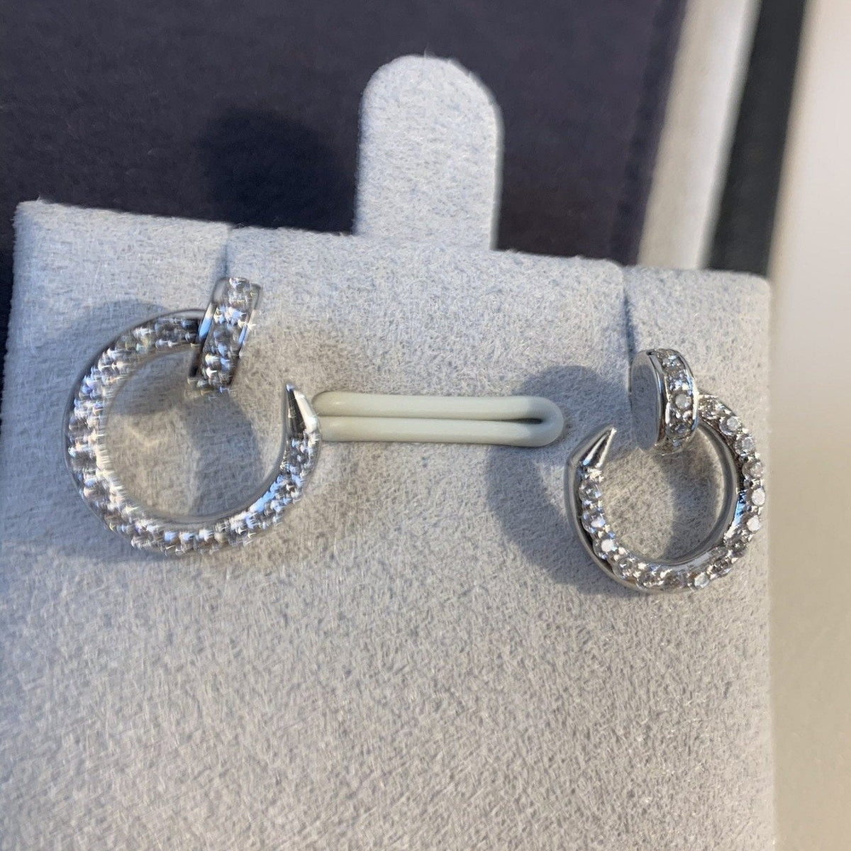[Stars Jewelry]JUSTE EARRINGS SILVER DIAMONDS