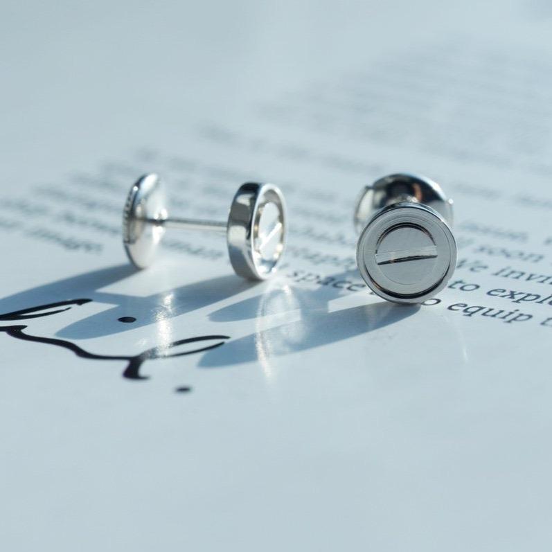 [Stars Jewelry]LOVE EARRINGS SILVER 10MM