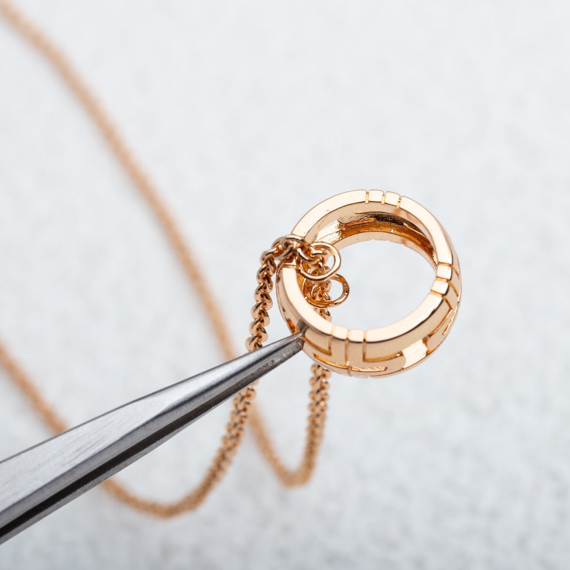 [Stars Jewelry]PARENTESI NECKLACE PINK GOLD
