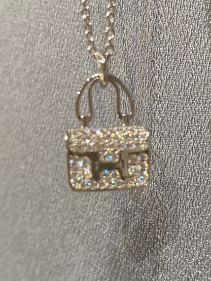 [Stars Jewelry]CONSTANCE PEDANT DIAMOND NECKLACE