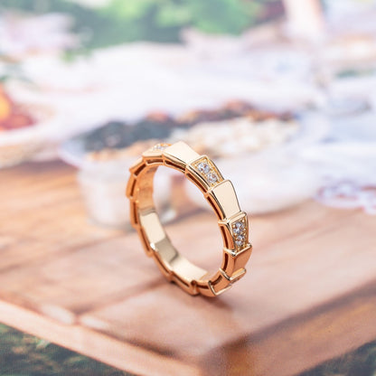 [Stars Jewelry]SERPENTI RING PINK GOLD  3MM