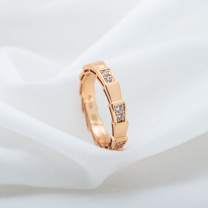 [Stars Jewelry]SERPENTI RING PINK GOLD  3MM