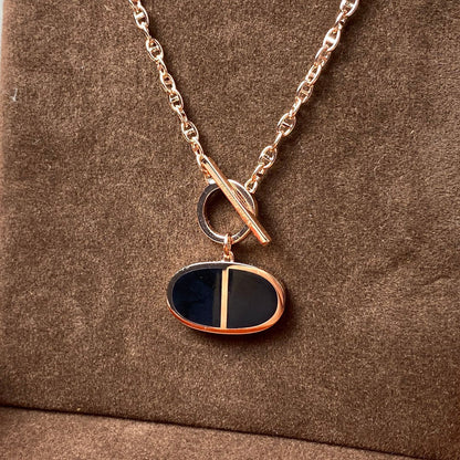 [Stars Jewelry]CHAINE VERSO BLACK CERAMIC NECKLACE
