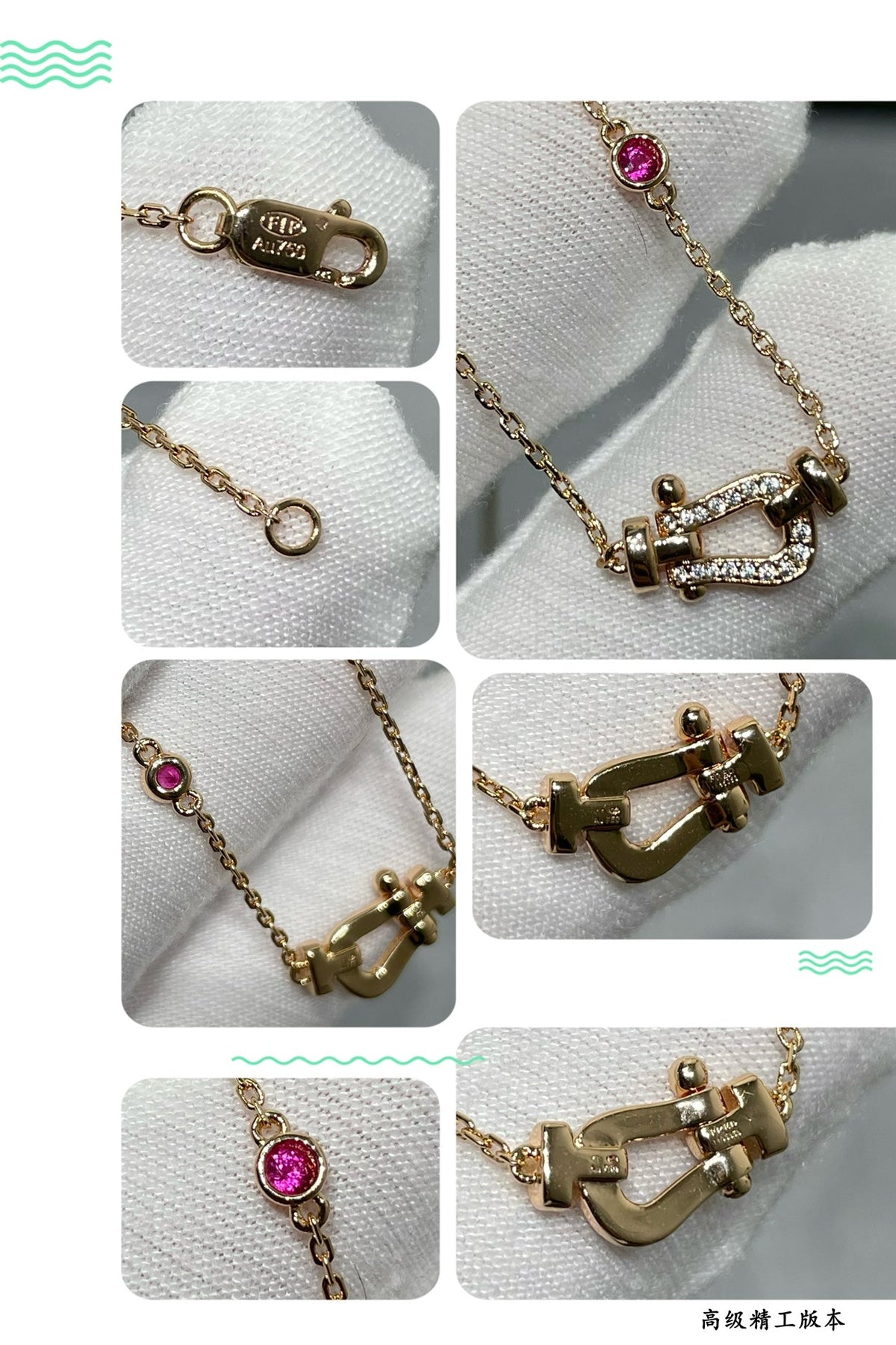 [Stars Jewelry]FORCE 10 DIAMOND PINK GOLD NECKLACE