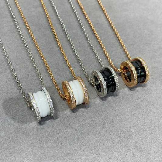 [Stars Jewelry]ZERO 1 DIAMOND CERAMIC NECKLACE