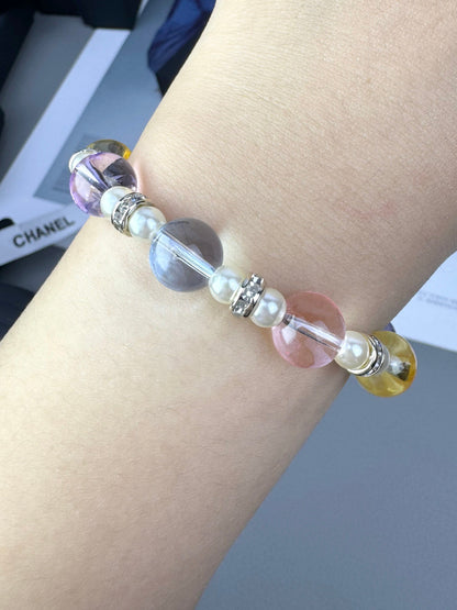 [Stars Jewelry]Colorful Transparent Resin Bracelet