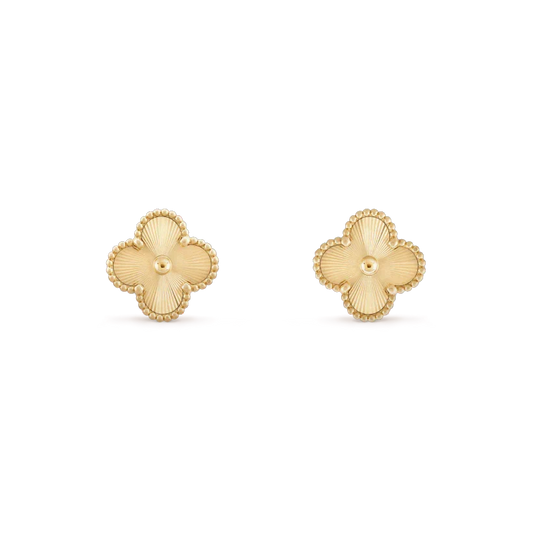 [Stars Jewelry]CLOVER MINI 9.5MM LASER EARRINGS
