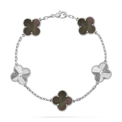 [Stars Jewelry] CLOVER 5 MOTIF GRAY MOP BRACELET COLLECTION