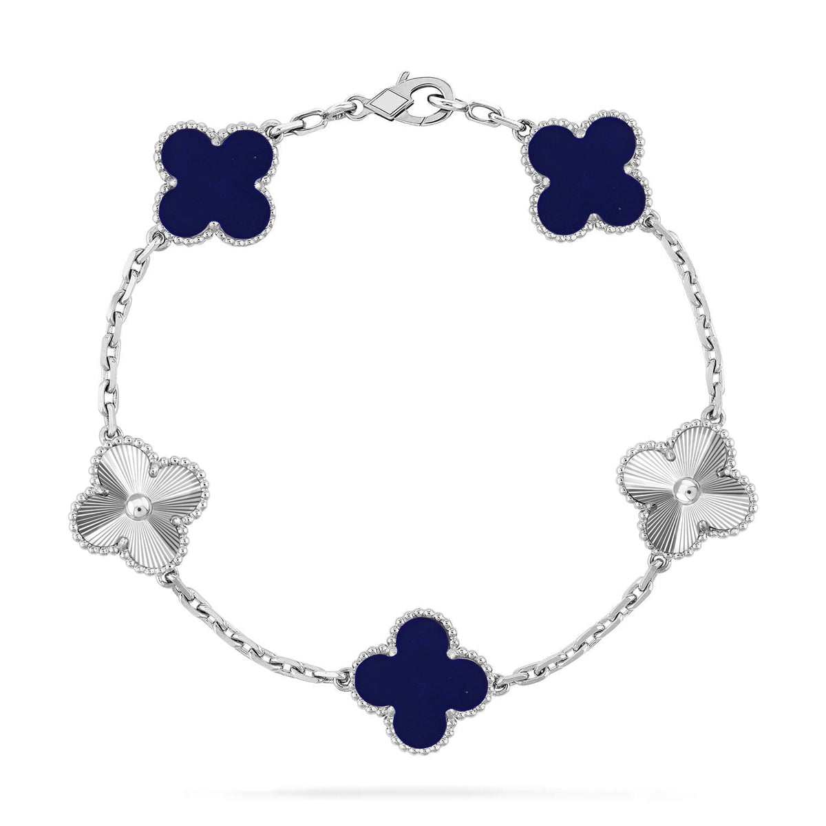 [Stars Jewelry]CLOVER 5 MOTIF LAPIS LAZULI BRACELET COLLECTION