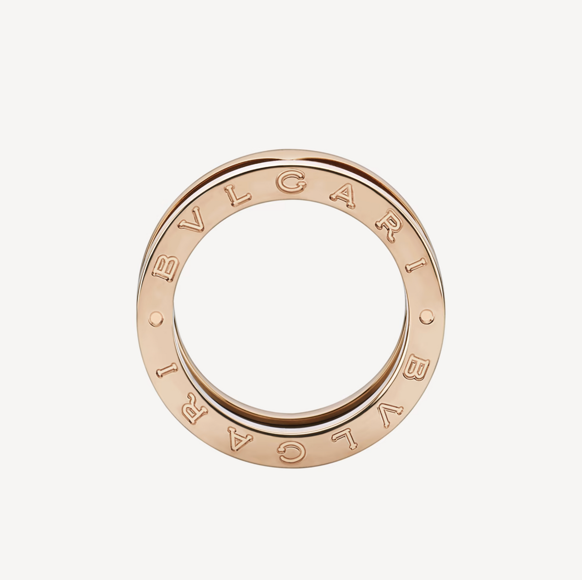 [Stars Jewelry]ZERO 1 TWO-BAND LOOPS AND BLACK CERAMIC PINK GOLD RING