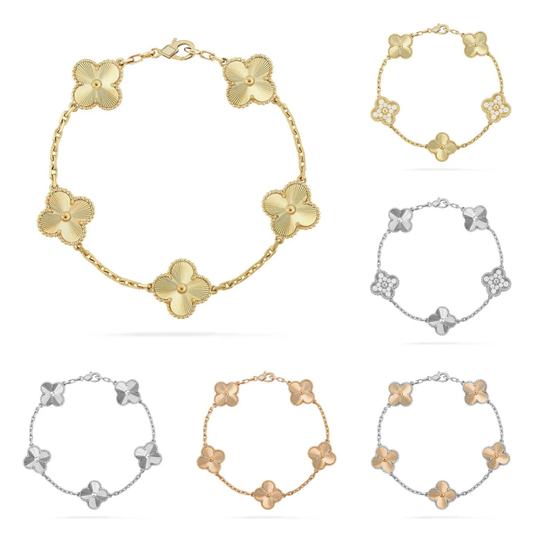[Stars Jewelry] CLOVER 5 MOTIF LASER BRACELET COLLECTION