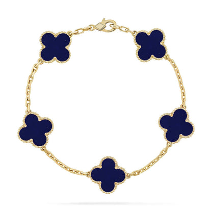 [Stars Jewelry]CLOVER 5 MOTIF LAPIS LAZULI BRACELET COLLECTION