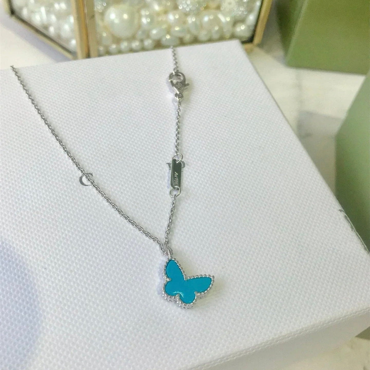 [Stars Jewelry]BUTTERFLY TURQUOISE BUTTERFLY BRACELET SILVER