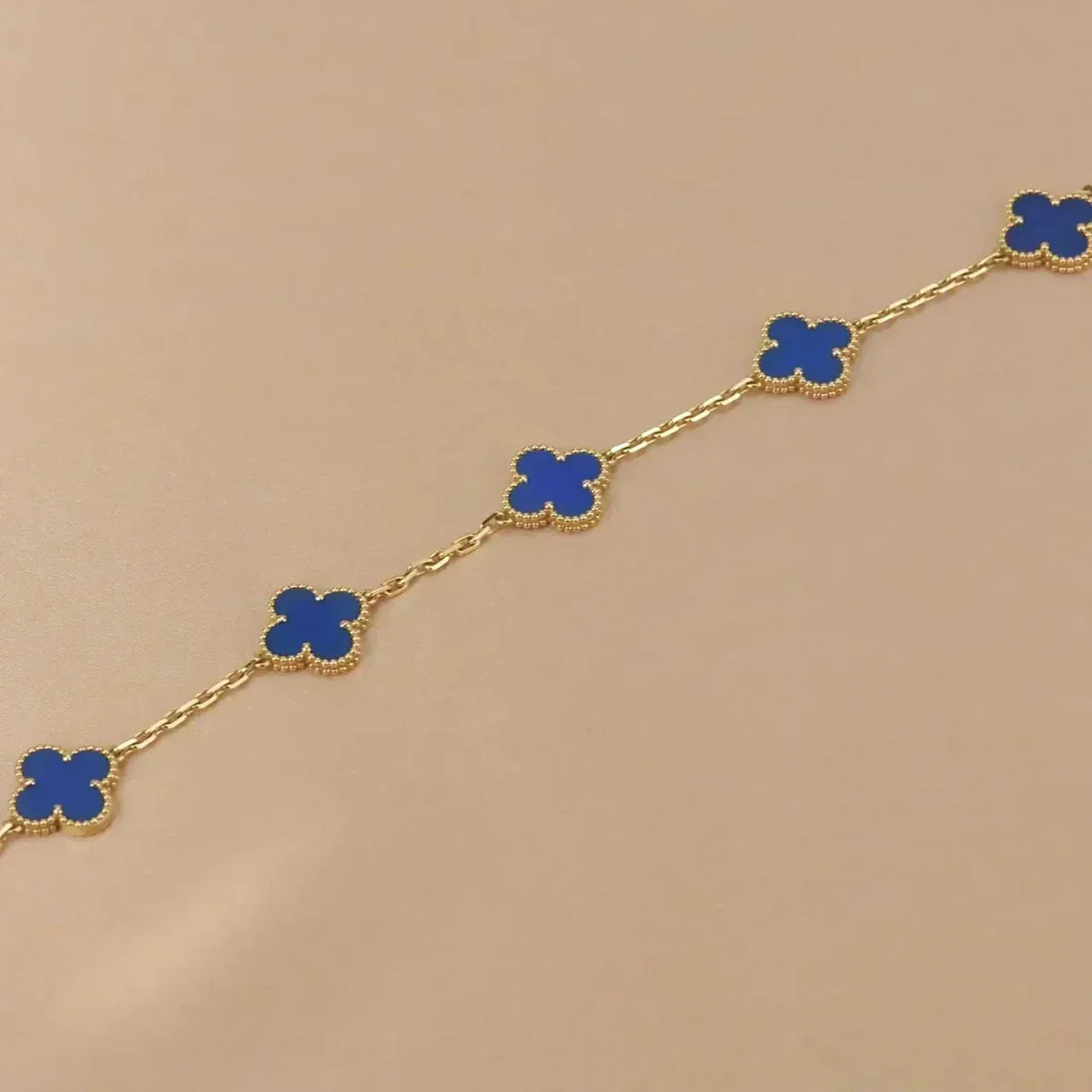 [Stars Jewelry] CLOVER 5 MOTIF BLUE AGATE BRACELET COLLECTION