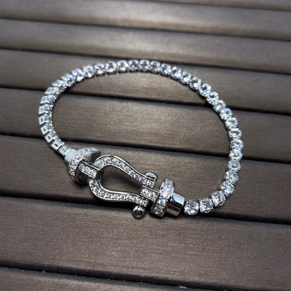 [Stars Jewelry]FORCE  HORSESHOE  DIAMOND TENNIS BRACELET
