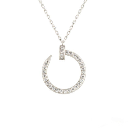 [Stars Jewelry]JUSTE NECKLACE SILVER DIAMONDS