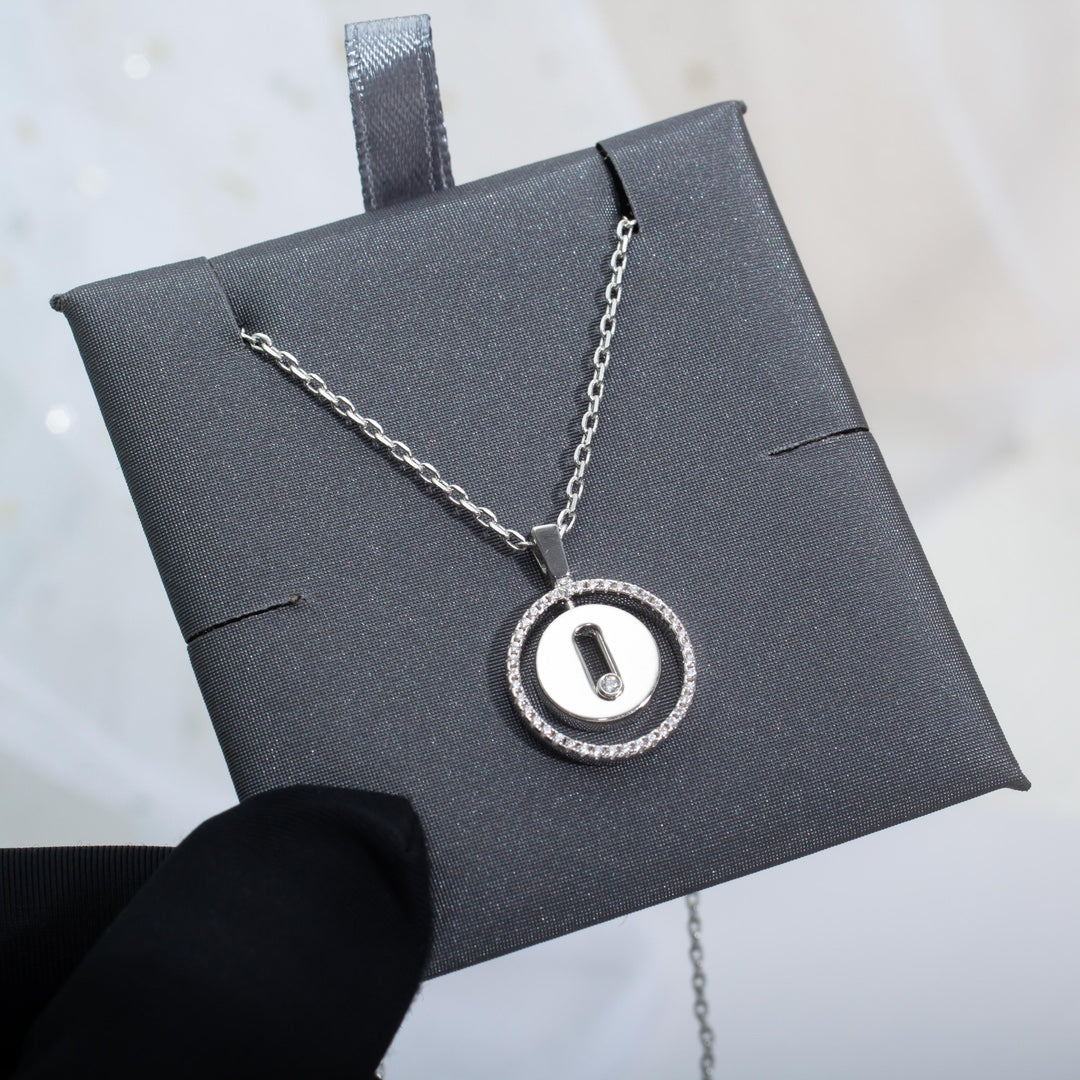 [Stars Jewelry]LUCKY MOVE PM NECKLACE SILVER DIAMOND