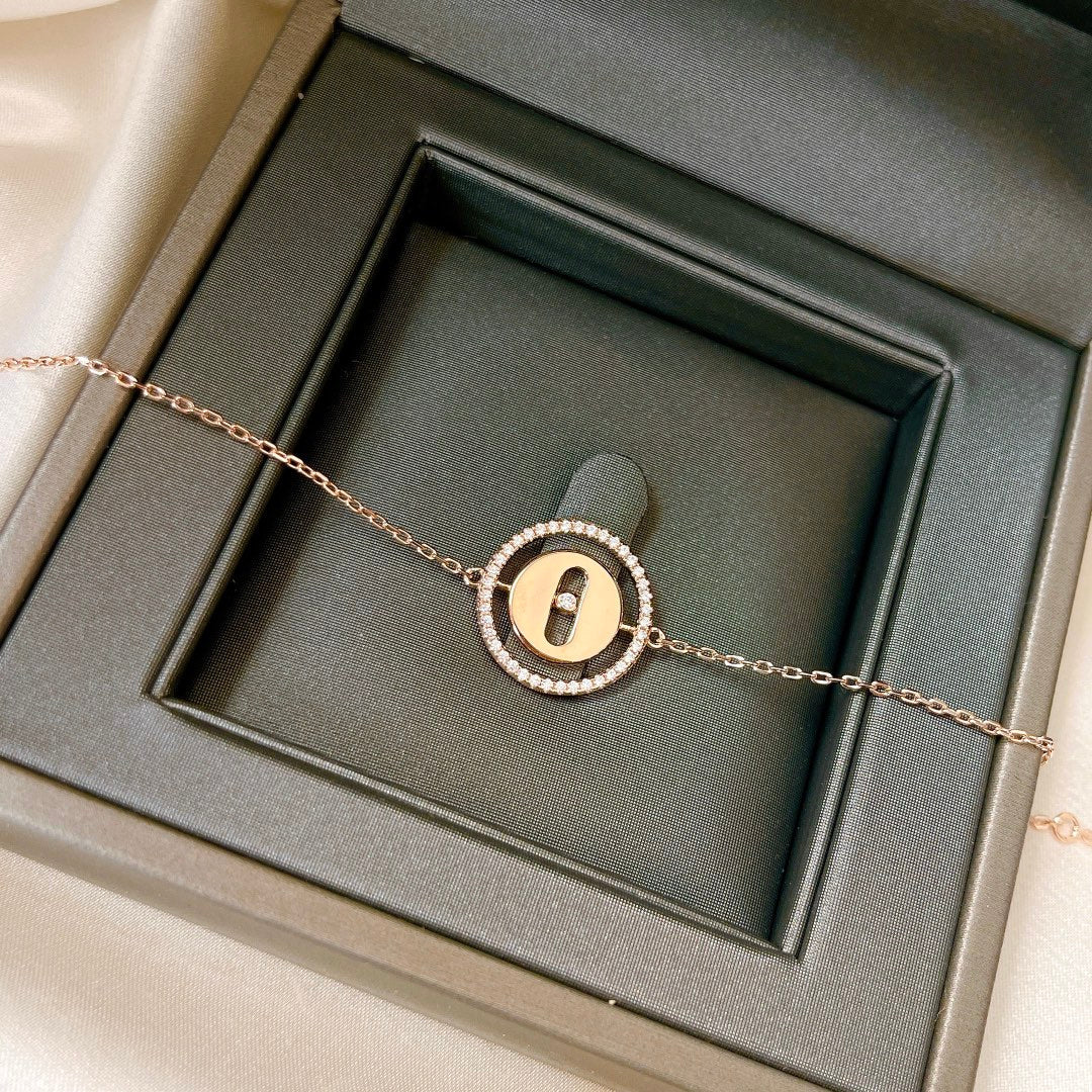 [Stars Jewelry]LUCKY MOVE PAVED DIAMOND BRACELET
