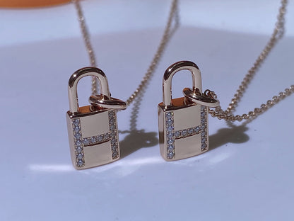 [Stars Jewelry]HM ADVANCED NICHE LOCK HEAD NECKLACE DIAMONDS