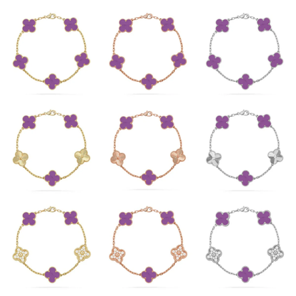 [Stars Jewelry] CLOVER 5 MOTIF VIOLET BRACELET COLLECTION