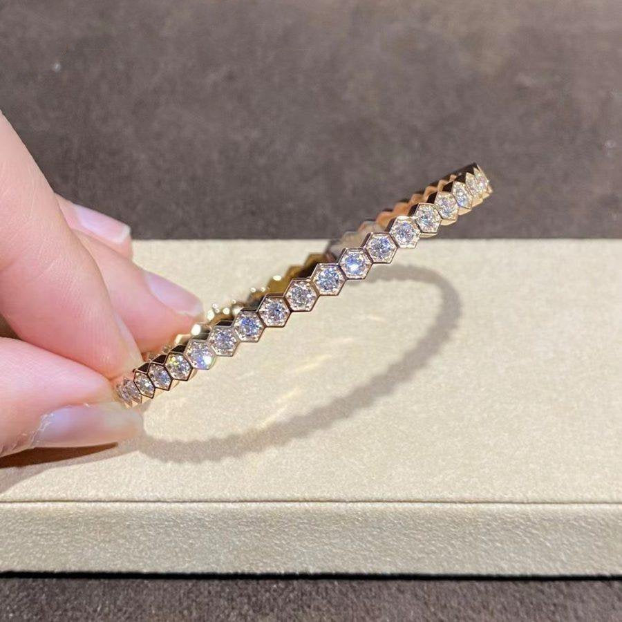 [Stars Jewelry]BEE LOVE GOLD BRACELET FULL DIAMOND