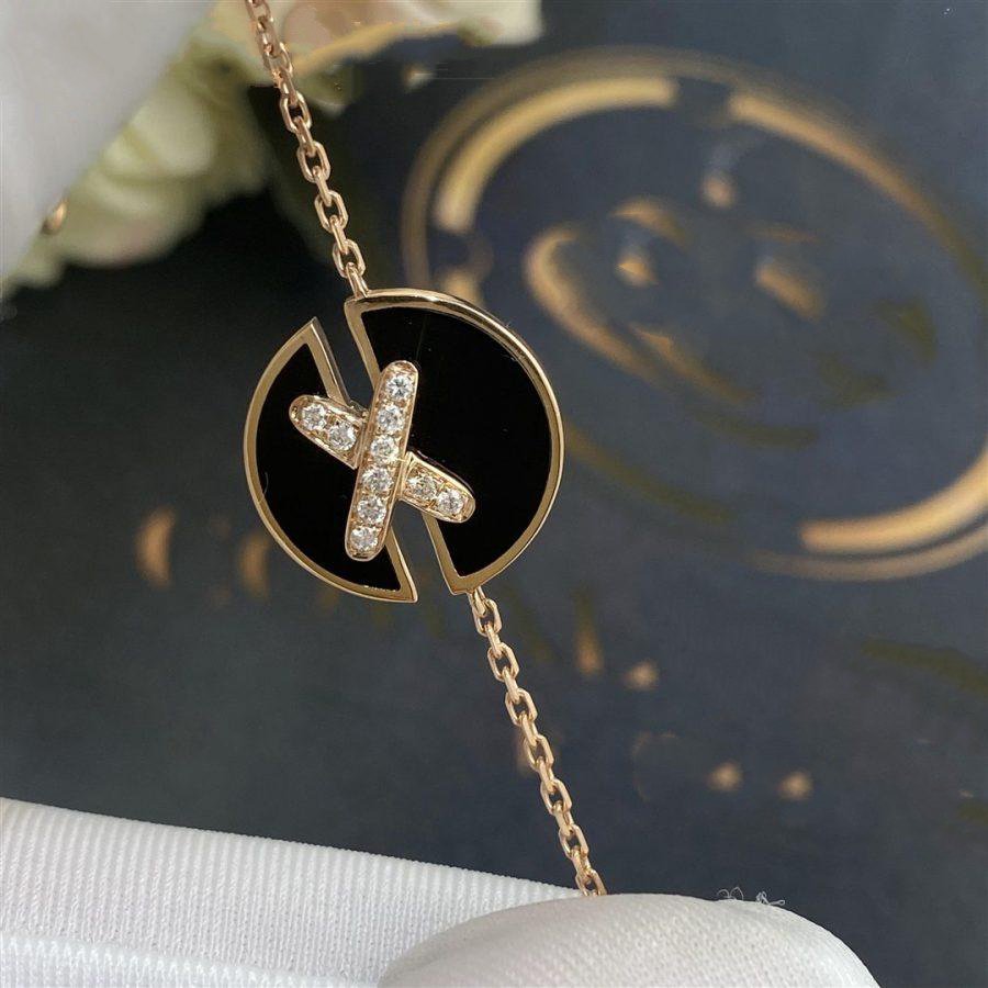 [Stars Jewelry]JEUX DE BRACELET ONYX PINK GOLD DIAMOND