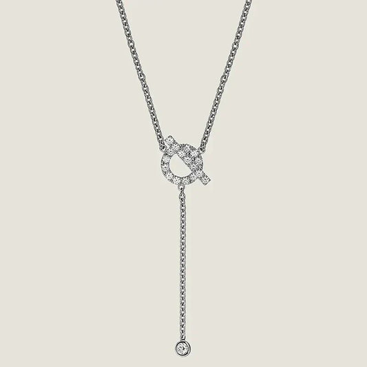 [Stars Jewelry]FINESSE SILVER DIAMOND NECKLACE