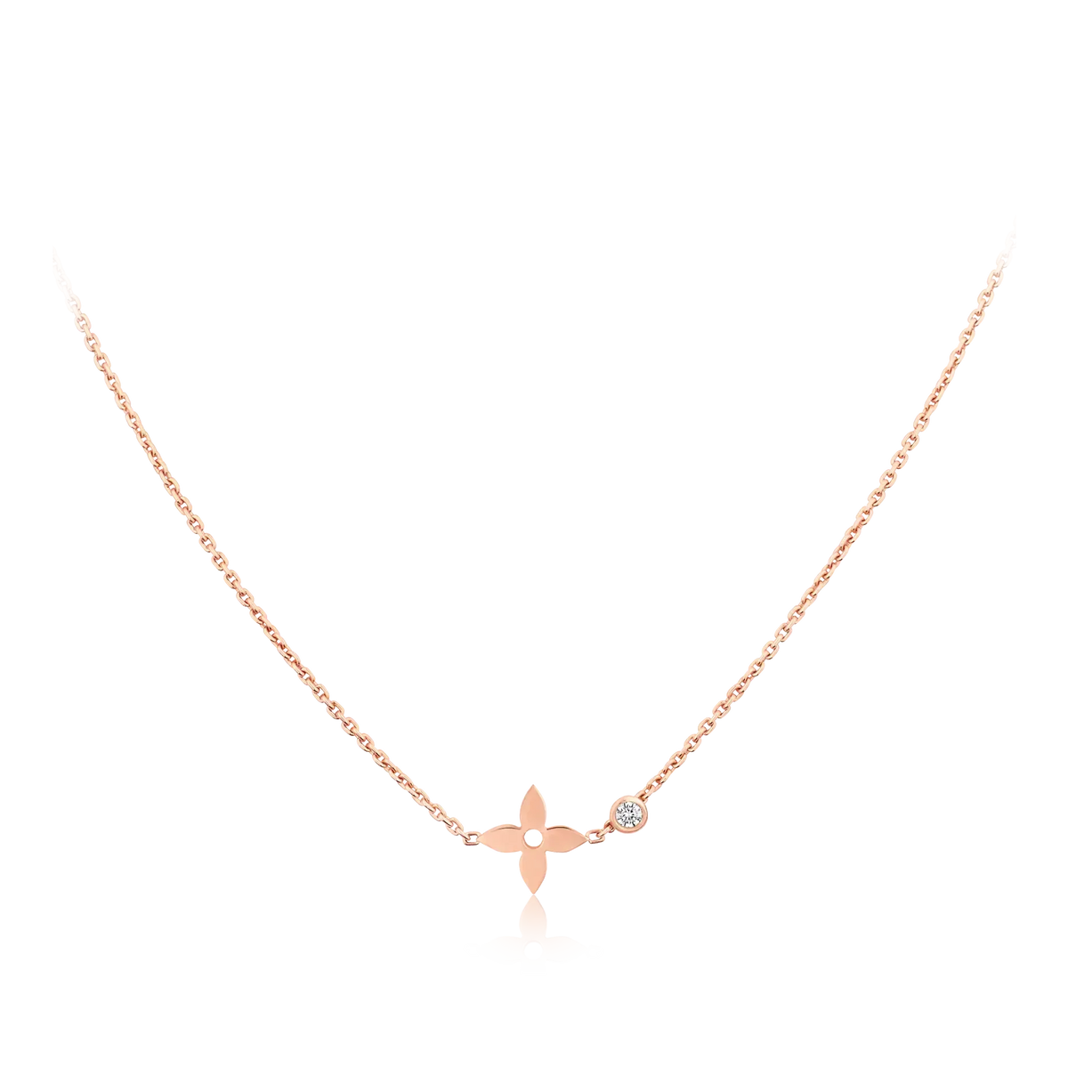 [Stars Jewelry]BLOSSOM PENDANT PINK GOLD AND DIAMOND