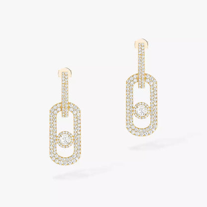 [Stars Jewelry]So Move XL Pave_-Set Diamond Pendant Earrings