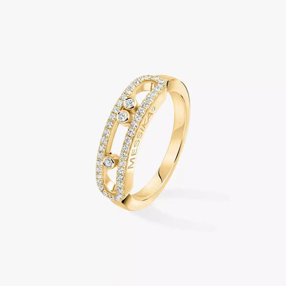 [Stars Jewelry] Baby Move Gold Diamond Pave_ Ring