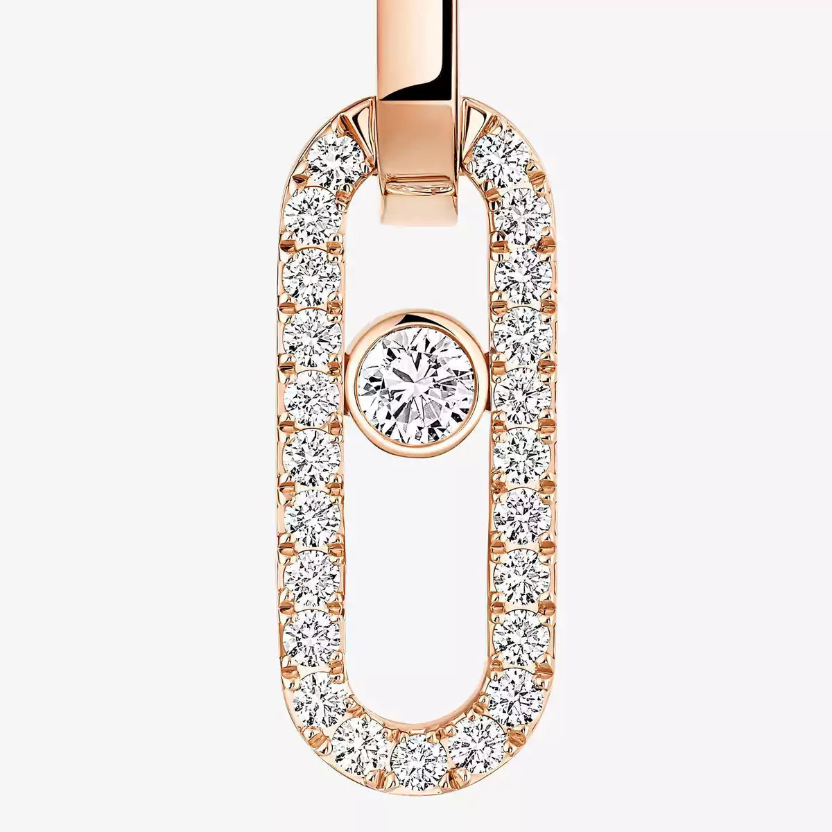 [Stars Jewelry]Move Link Diamond Earrings