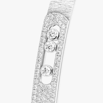 [Stars Jewelry]Move Noa Ciselé half pavé bangle