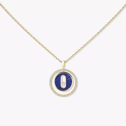 [Stars Jewelry]Lucky Move Diamond Necklace in Rose Gold and White Mother-of-Pearl