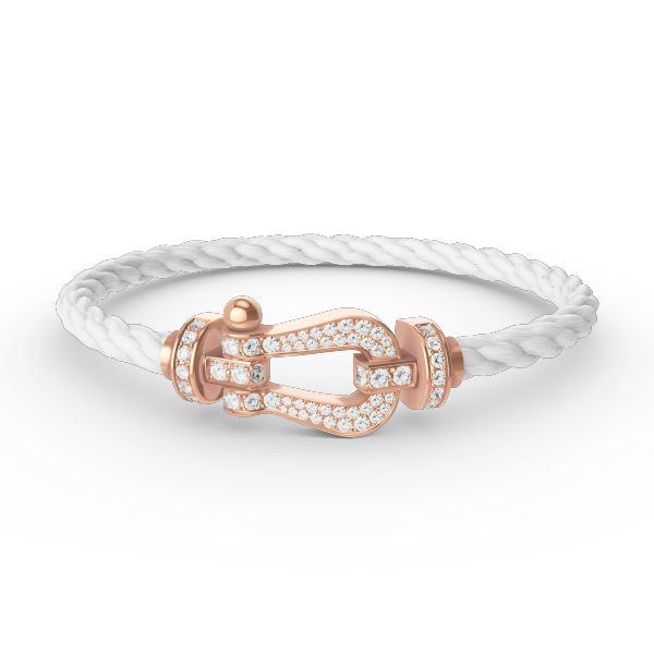 [Stars Jewelry]FORCE LARGE HORSESHOE FULL DIAMOND BRACELET ROSE GOLD