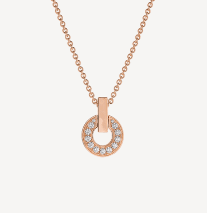 [Stars Jewelry]GARI NECKLACE PINK GOLD DIAMOND