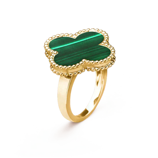 [Stars Jewelry]CLOVER MALACHITE RING