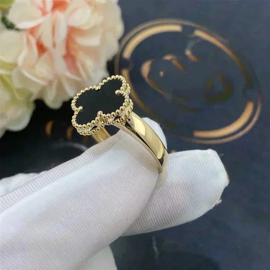 [Stars Jewelry]CLOVER ONYX RING