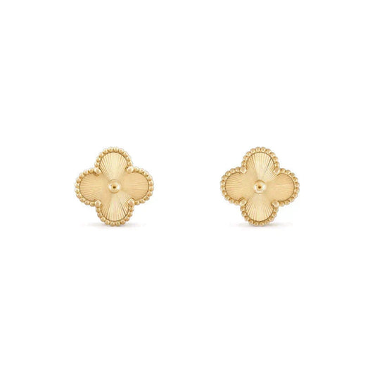 [Stars Jewelry]CLOVER MEDIUM 1 MOTIFS LASER EARRINGS